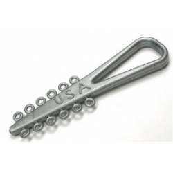 Ligadura Elástica Plata Metálica 84u*